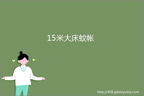 15米大床蚊帐